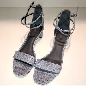 Vince. Snake print Grey Sandals 9.5